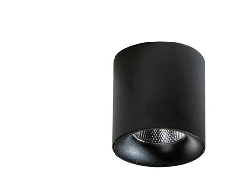 MANE přisazené bodové svítidlo LED 29W 2484lm 3000K 11,5cm kulaté IP20, černé 3