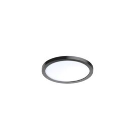 Slim vestavné koupelnové svítidlo LED 24W 2000lm 3000K 22,5cm kulaté IP44, černé