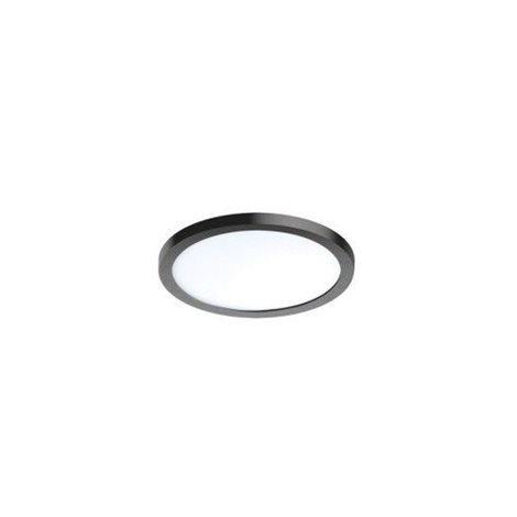 Slim vestavné koupelnové svítidlo LED 24W 2000lm 4000K 22,5cm kulaté IP44, černé 1