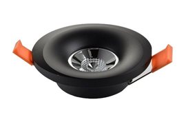 LORENZA podhledové svítidlo 1x GU10 50W bez zdroje 9,6cm kulaté IP20, černé