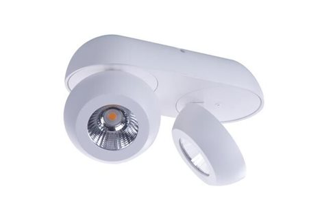 OJOS 2 přisazené bodové svítidlo LED 18W 1400lm 3000K IP20, bílé 7