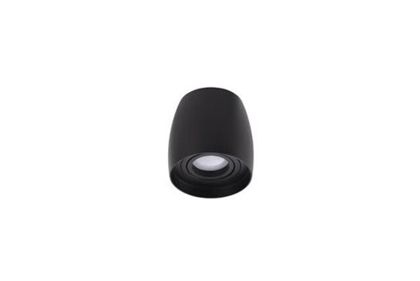 ROTONDO přisazené bodové svítidlo 1x GU10 50W bez zdroje 10cm kulaté IP20, černé 1