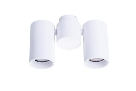 MAKALU 2 přisazené bodové svítidlo 2x GU10 50W bez zdroje IP20, bílé 2