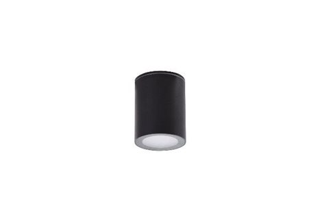 PAPIKO venkovní přisazené svítidlo 1x GU10 50W bez zdroje 7cm kulaté IP65, černé