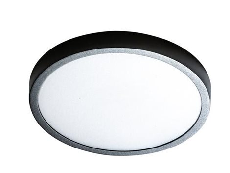 MALTA přisazené svítidlo LED 18W 1500lm 3000K 22cm kulaté IP20, černé 3