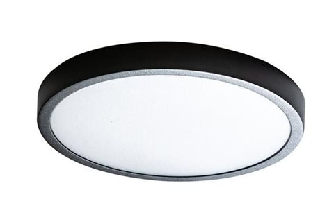 MALTA přisazené svítidlo LED 18W 1500lm 3000K 22cm kulaté IP20, černé 4