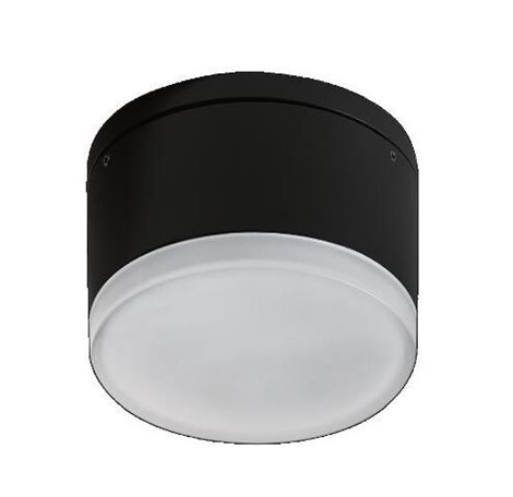 APULIA venkovní přisazené svítidlo LED 10W 800lm 3000K 10,8cm kulaté IP54, černé 1