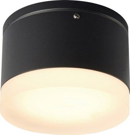APULIA venkovní přisazené svítidlo LED 10W 800lm 3000K 10,8cm kulaté IP54, černé 3