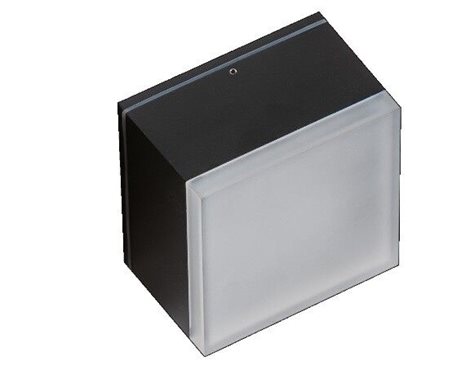 APULIA venkovní přisazené svítidlo LED 10W 800lm 3000K 10,8cm hranaté IP54, černé 2