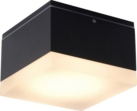 APULIA venkovní přisazené svítidlo LED 10W 800lm 3000K 10,8cm hranaté IP54, černé 1