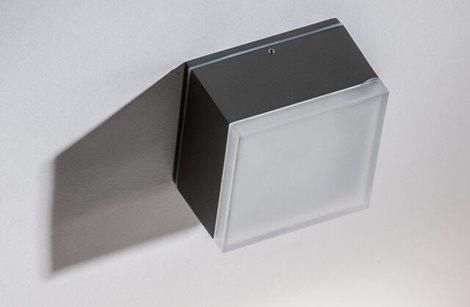APULIA venkovní přisazené svítidlo LED 10W 800lm 3000K 10,8cm hranaté IP54, tmavě šedé 5