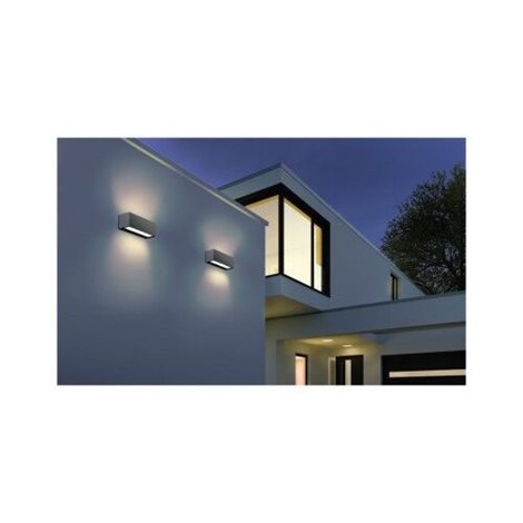 VENTA venkovní nástěnné svítidlo 1x E27 18W bez zdroje 25cm IP54, tmavě šedé 3