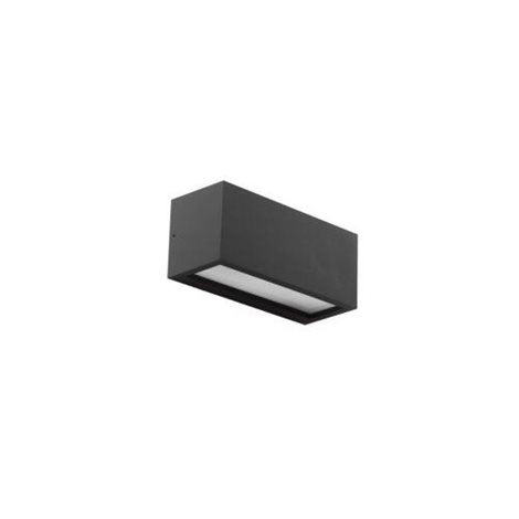 VENTA venkovní nástěnné svítidlo 1x E27 18W bez zdroje 25cm IP54, tmavě šedé 1