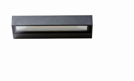 CASOLA venkovní nástěnné svítidlo LED 12W 950lm 3000K 22cm IP54, tmavě šedé 3