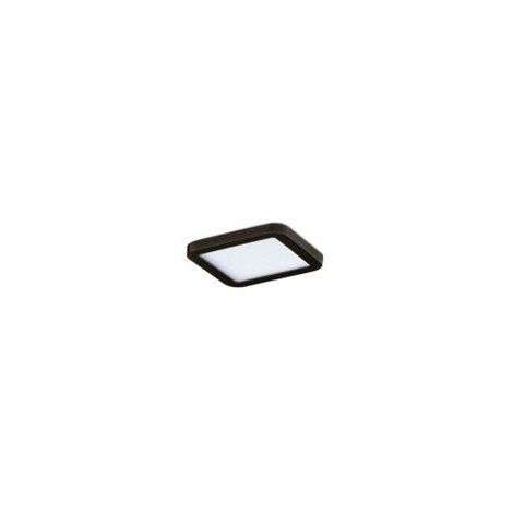 Slim vestavné koupelnové svítidlo LED 6W 500lm 4000K 9cm hranaté IP44, černé 2