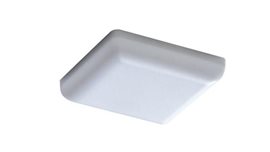 LAMIR koupelnové zápustné svítidlo LED 22W 1800lm 3000K stmívatel. 17,5cm hranaté IP44, bílé+ovladač