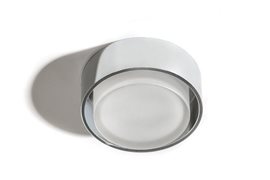 KASTORIA koupelnové zápustné svítidlo LED 7W 550lm 3000K 10cm kulaté IP44, chromové