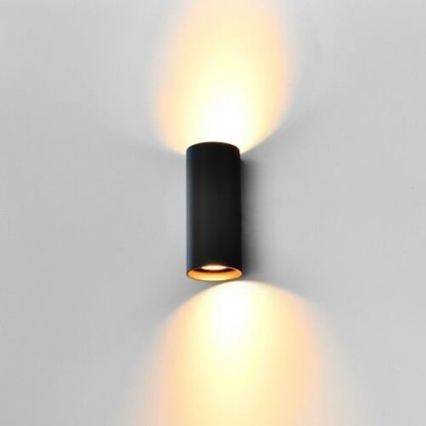 VELIA nástěnné bodové svítidlo 2x GU10 50W bez zdroje 15,5cm IP20, černé 4
