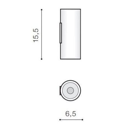 VELIA nástěnné bodové svítidlo 2x GU10 50W bez zdroje 15,5cm IP20, černé 3