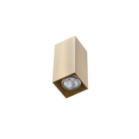 VELIA nástěnné bodové svítidlo 2x GU10 50W bez zdroje 15,5cm hranaté IP20, mosazné 3