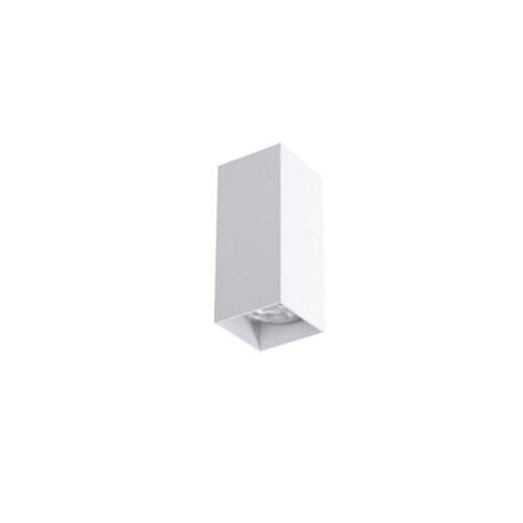 VELIA nástěnné bodové svítidlo 2x GU10 50W bez zdroje 15,5cm hranaté IP20, bílé 3