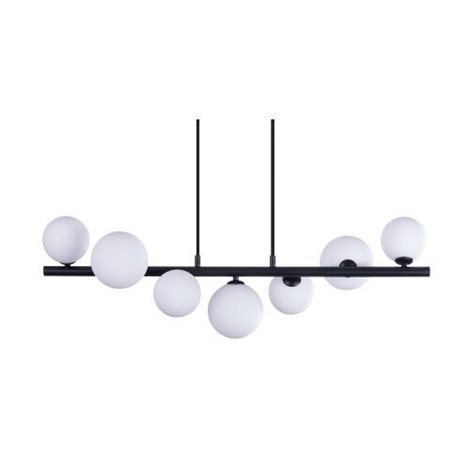 SYBILLA závěsné svítidlo 7x G9 6W bez zdroje 82cm IP20, černé 2