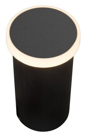 ALF venkovní zápustné svítidlo do zdi LED 2,3W 250lm 3000K kulaté IP65, černé 1