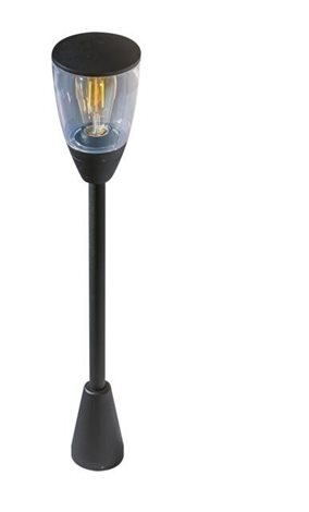 RASMUS venkovní sloupkové svítidlo 1x E27 40W bez zdroje 80cm IP65, černé 2
