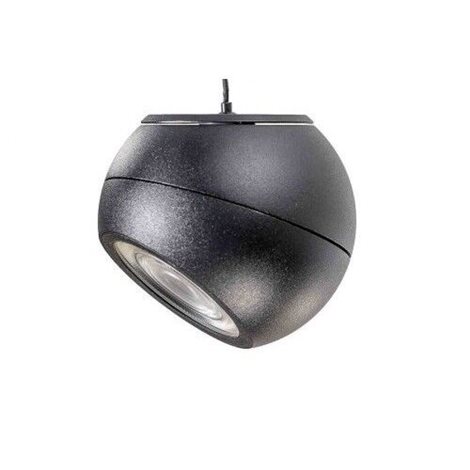 SKYE závěsné bodové svítidlo LED 12W 950lm 3000K 11cm kulaté IP20, černé 2