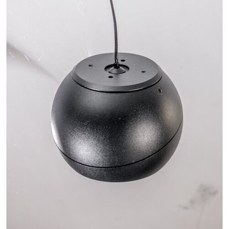 SKYE závěsné bodové svítidlo LED 12W 950lm 3000K 11cm kulaté IP20, černé 6