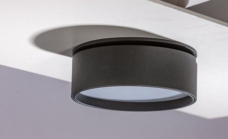 MONA zápustné svítidlo LED 18W 1260lm 3000K kulaté IP20, černé 3
