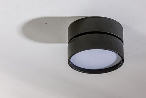 MONA přisazené svítidlo LED 12W 840lm 3000K kulaté IP20, černé 4