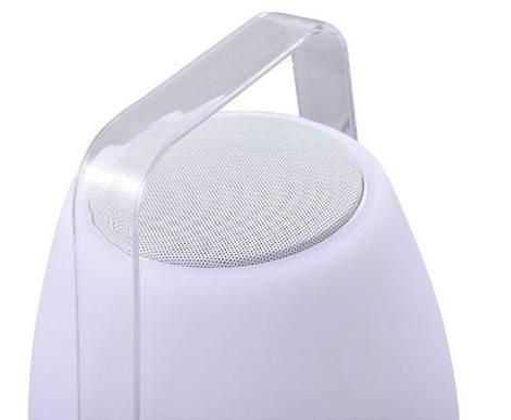 BOOMBOX venkovní přenosná lampa LED 10W + 1,8W 800lm 3000K RGB stmívatelná 32cm IP44, bílá 5