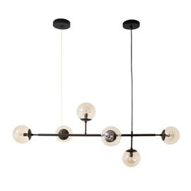 HELIOS závěsné svítidlo 6x G9 36W bez zdroje 116cm IP20, černé
