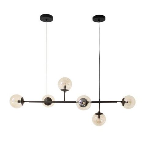 HELIOS závěsné svítidlo 6x G9 36W bez zdroje 116cm IP20, černé 2