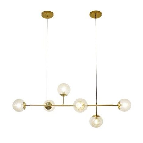 HELIOS závěsné svítidlo 6x G9 36W bez zdroje 116cm IP20, zlaté 2