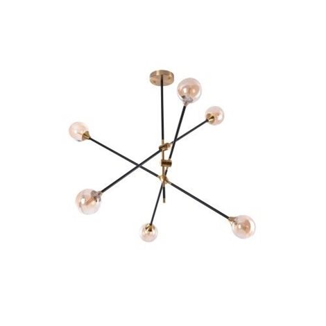 SOLEN závěsné svítidlo 6x G9 6W bez zdroje IP20, černá/zlatá 1