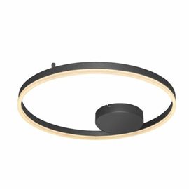HALO stropní svítidlo LED 40W 3600lm 3000K 60cm kulaté IP20, černé