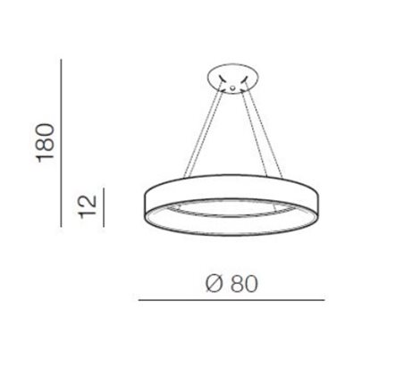 Solvent R SMART závěsné svítidlo LED 92W 4680lm 3000-6000K 80cm kulaté IP20, bílé + ovladač 6