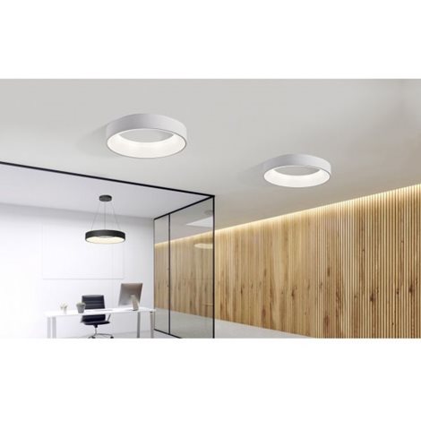 Sovana závěsné svítidlo LED 50W 2750lm 2700-6500K 55cm kulaté IP20, šedé + ovladač 5