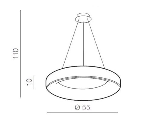 Sovana SMART závěsné svítidlo LED 50W 2750lm 3000-6500K 55cm kulaté IP20, bílé 9