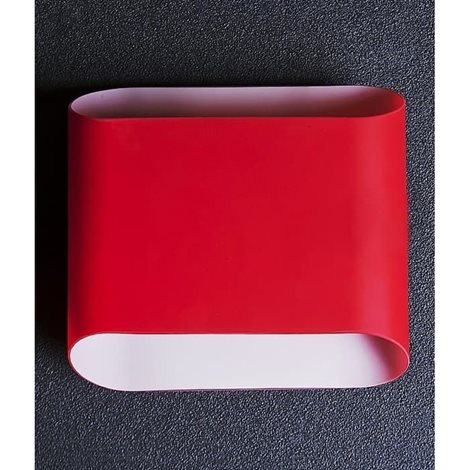 PANCAKE nástěnné svítidlo 2x G9 40W bez zdroje 23cm IP20, červené 2