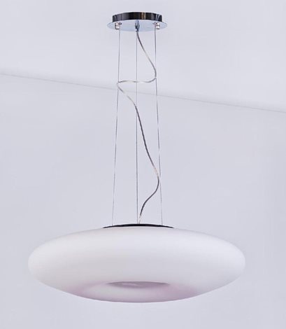 PIRES závěsné svítidlo 4x E27 60W bez zdroje 60cm IP20, chrom/bílá 2