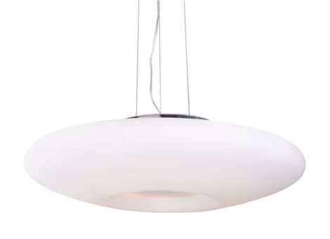 PIRES závěsné svítidlo 4x E27 60W bez zdroje 60cm IP20, chrom/bílá 1