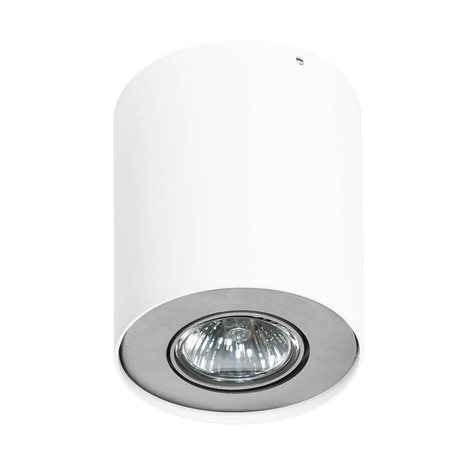 NEOS stropní bodové svítidlo 1x GU10 50W bez zdroje  IP20, bílá/hliník 1