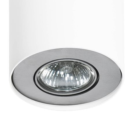 NEOS stropní bodové svítidlo 1x GU10 50W bez zdroje  IP20, bílá/hliník 2