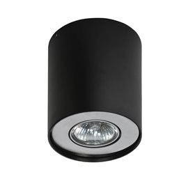 NEOS stropní bodové svítidlo 1x GU10 50W bez zdroje  IP20, černá/hliník