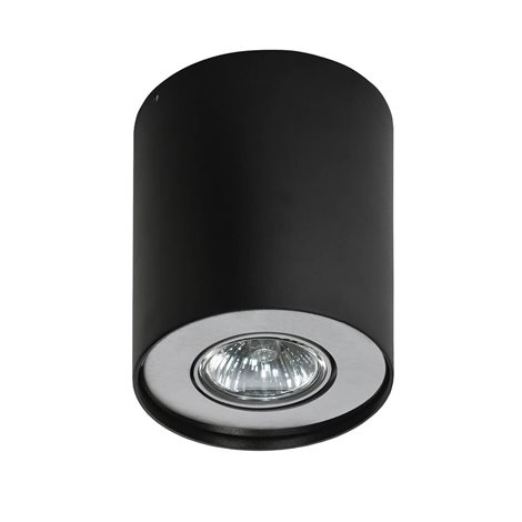 NEOS stropní bodové svítidlo 1x GU10 50W bez zdroje  IP20, černá/hliník 1
