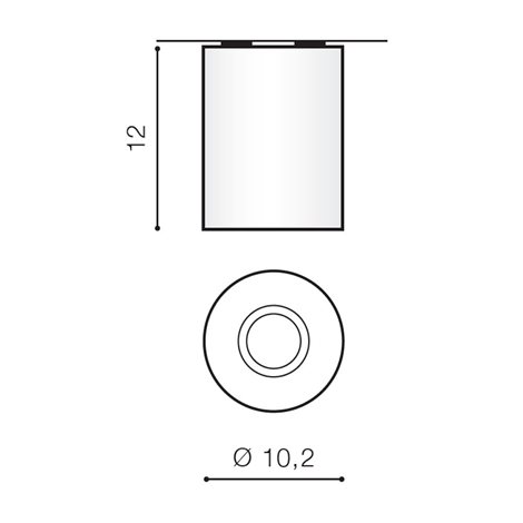 NEOS stropní bodové svítidlo 1x GU10 50W bez zdroje  IP20, bílá/chrom 2