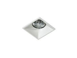 PIO podhledové svítidlo 1x Gu10 50W bez zdroje 7,6cm hranaté IP20, bílé